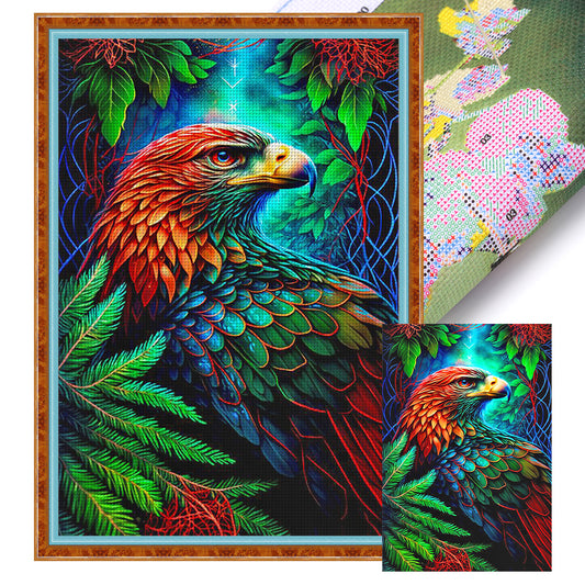 Eagle In The Jungle - 11CT Stamped Cross Stitch 40*60CM