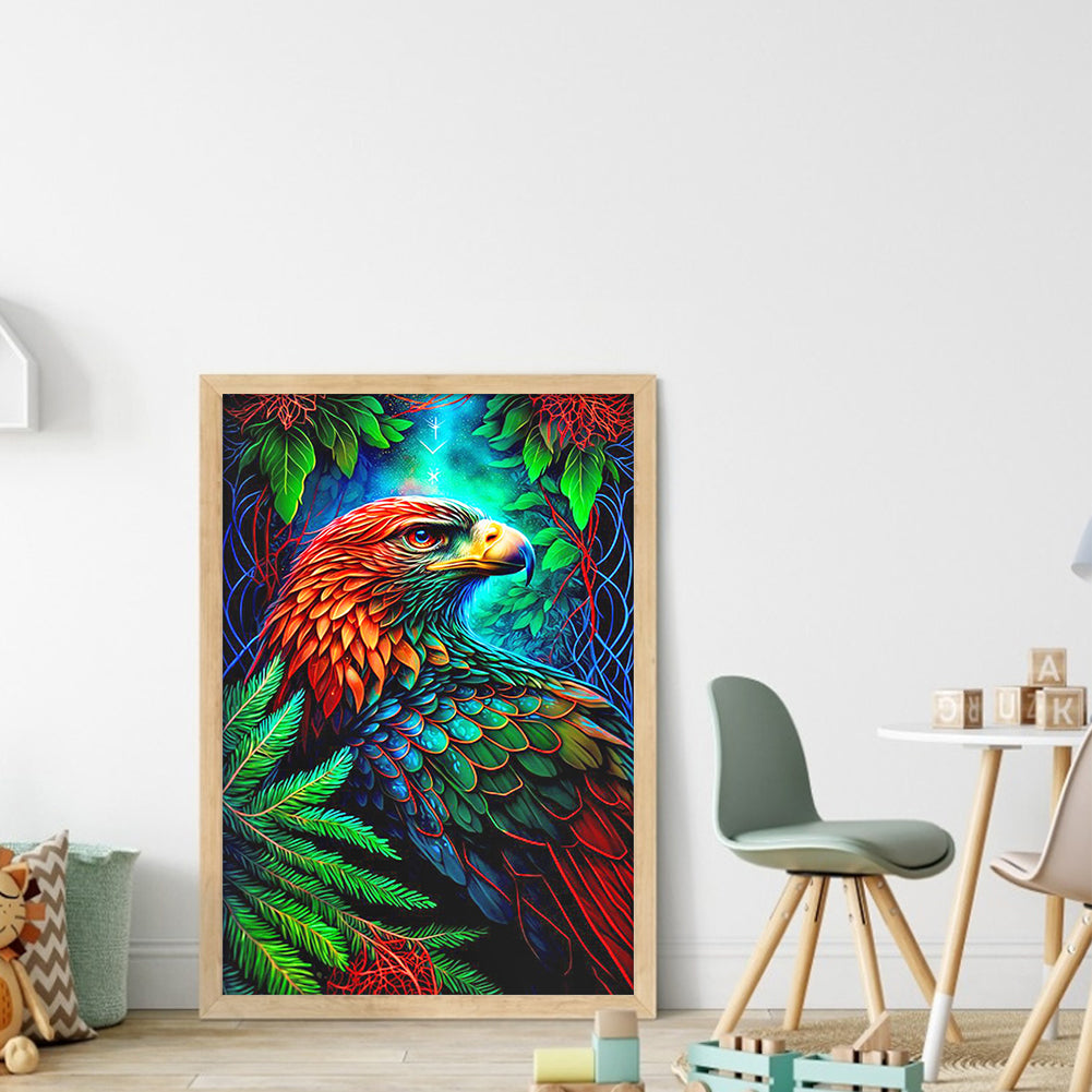 Eagle In The Jungle - 11CT Stamped Cross Stitch 40*60CM