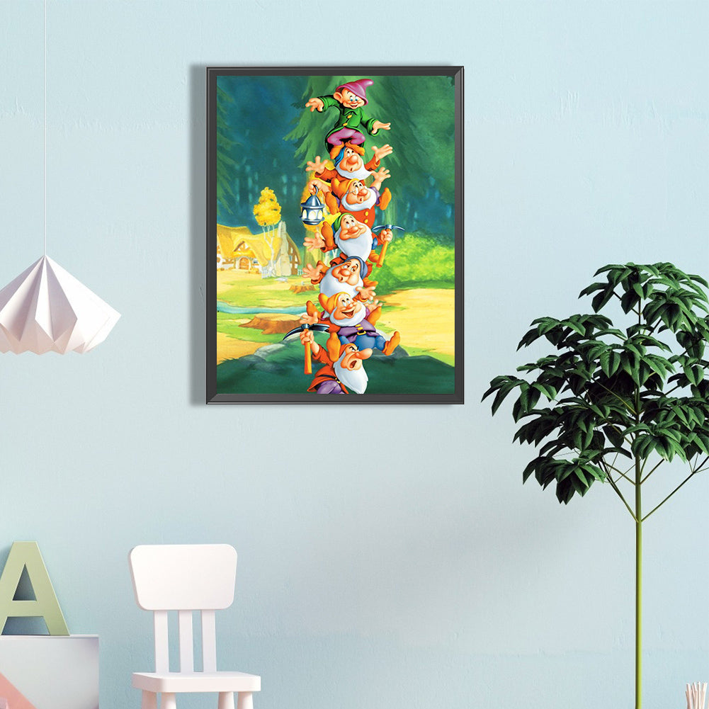 Seven Dwarfs - Full Round Drill Diamond Painting 40*60CM