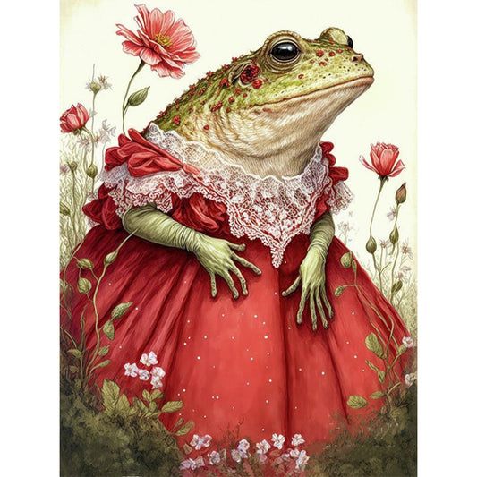 The Frog Princess In A Dress - Full Round Drill Diamond Painting 30*40CM