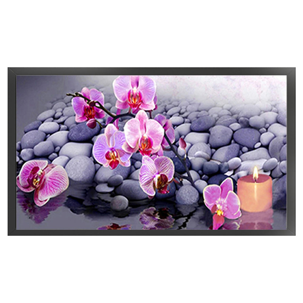 Phalaenopsis - 11CT Stamped Cross Stitch 70*40CM