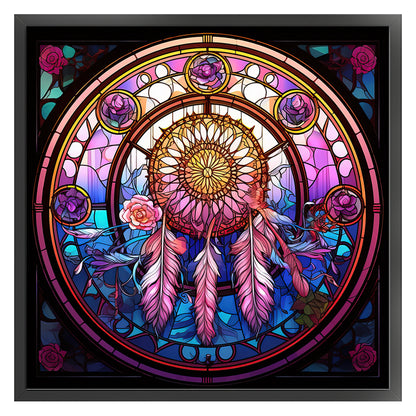 Glass Painting-Dream Catcher - 11CT Stamped Cross Stitch 40*40CM