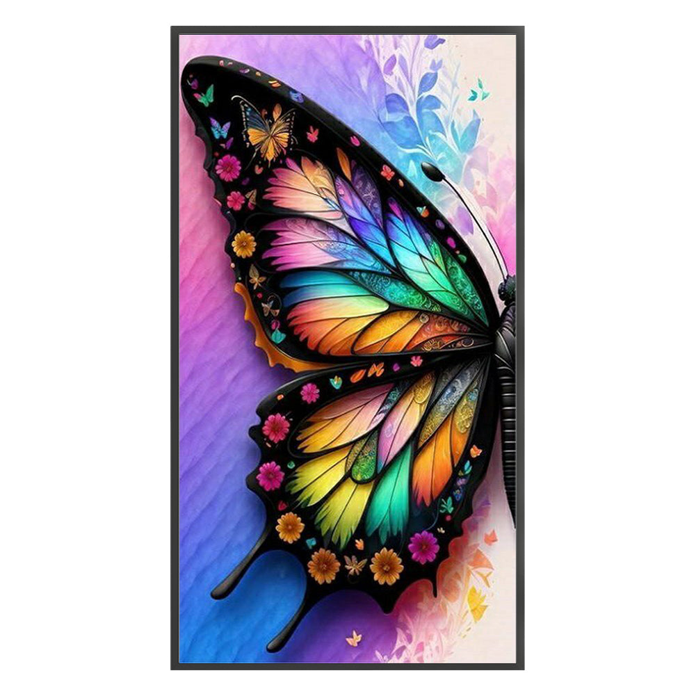 Half Butterfly - 11CT Stamped Cross Stitch 45*75CM