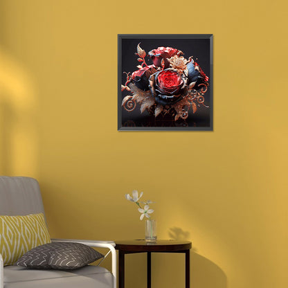 Metal Rose - Full Round Drill Diamond Painting 30*30CM