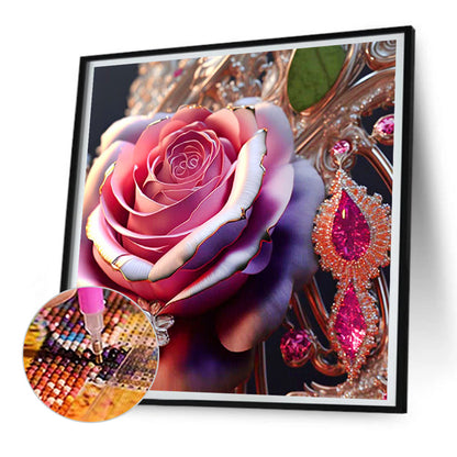 Metal Rose - Full Round Drill Diamond Painting 30*30CM