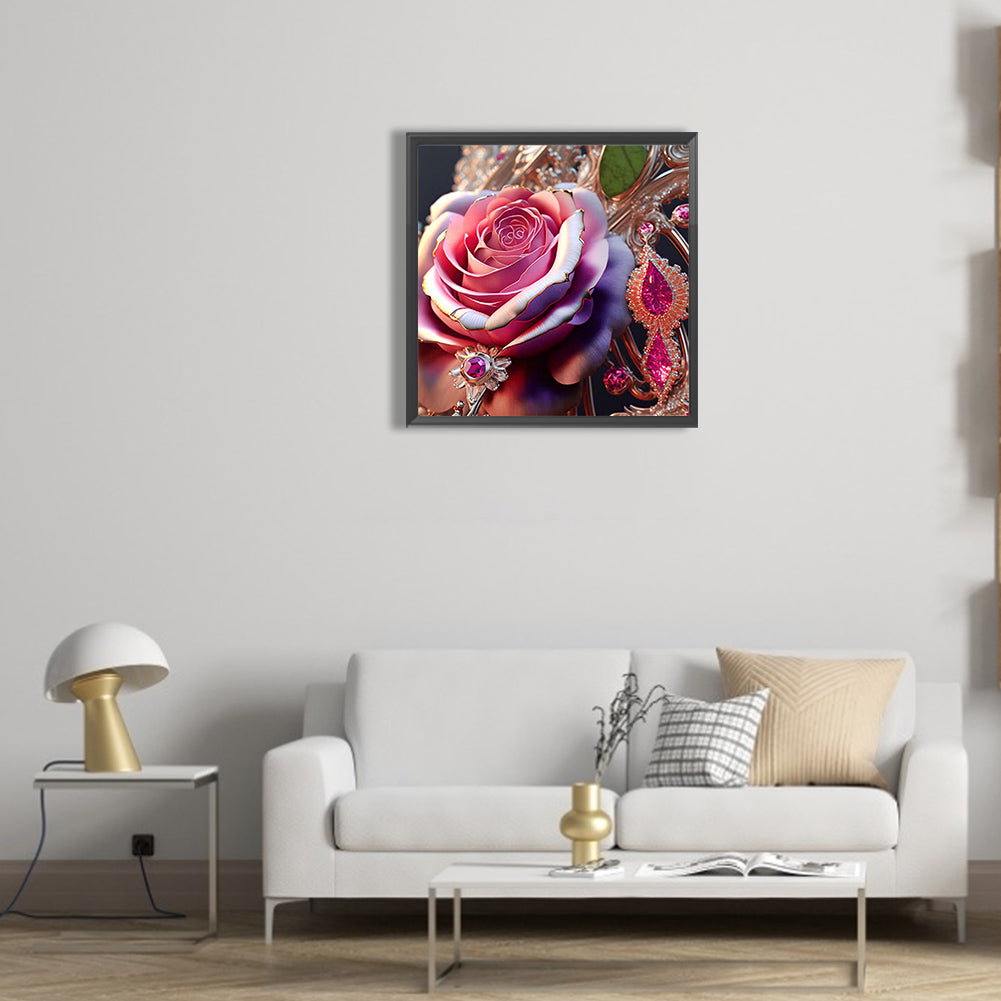 Metal Rose - Full Round Drill Diamond Painting 30*30CM