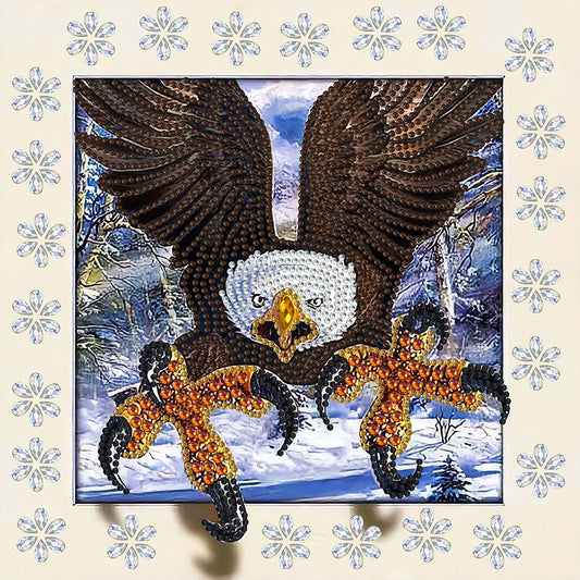 3D Stereo Eagle - Special Shaped Drill Diamond Painting 30*30CM