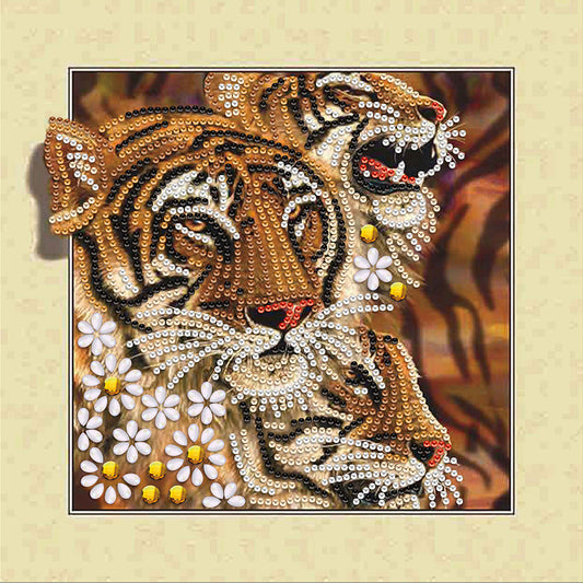 3D Tiger - Special Shaped Drill Diamond Painting 30*30CM
