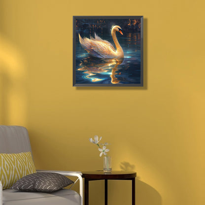 Golden Swan - AB Square Drill Diamond Painting 40*40CM