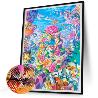 Alice In Wonderland - Full Round Drill Diamond Painting 30*40CM