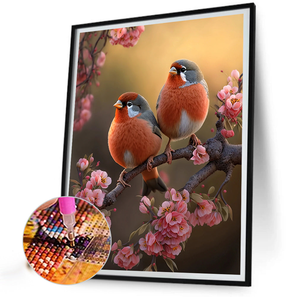 Bullfinch - AB Square Drill Diamond Painting 30*40CM