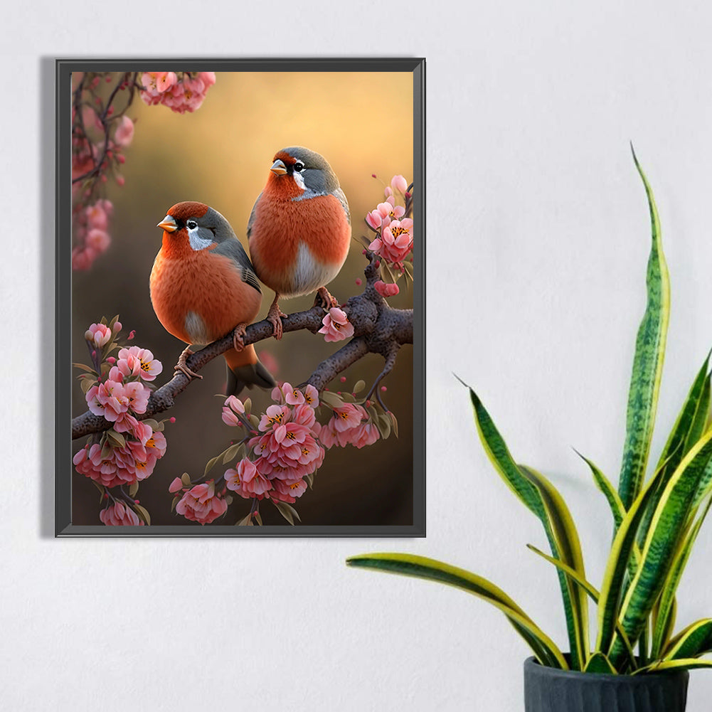 Bullfinch - AB Square Drill Diamond Painting 30*40CM