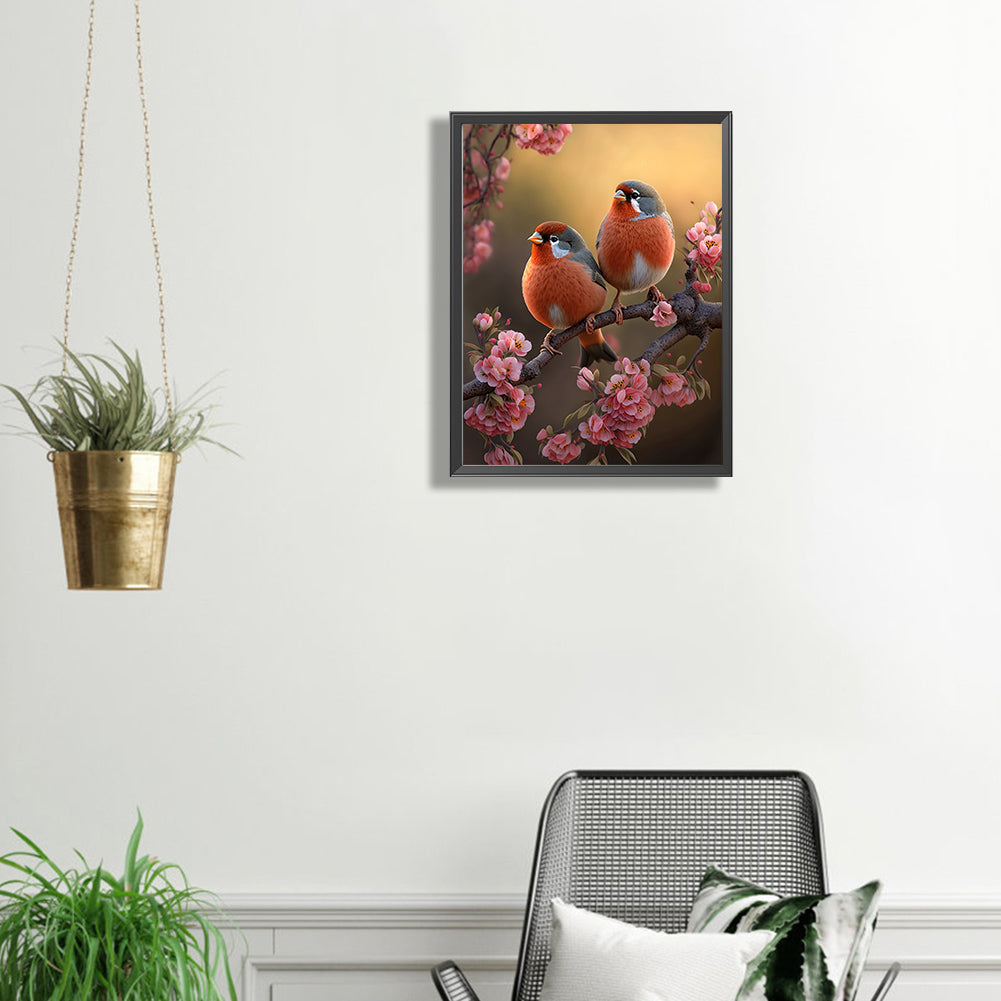 Bullfinch - AB Square Drill Diamond Painting 30*40CM