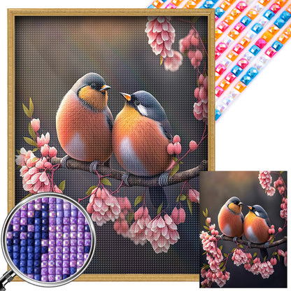 Bullfinch - AB Square Drill Diamond Painting 30*40CM