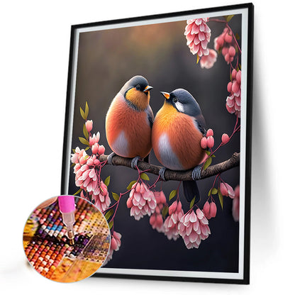 Bullfinch - AB Square Drill Diamond Painting 30*40CM