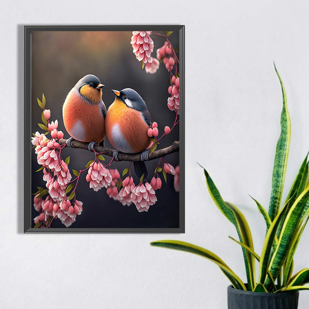 Bullfinch - AB Square Drill Diamond Painting 30*40CM