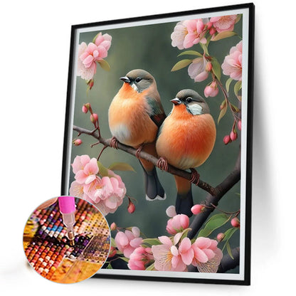 Bullfinch - AB Square Drill Diamond Painting 30*40CM