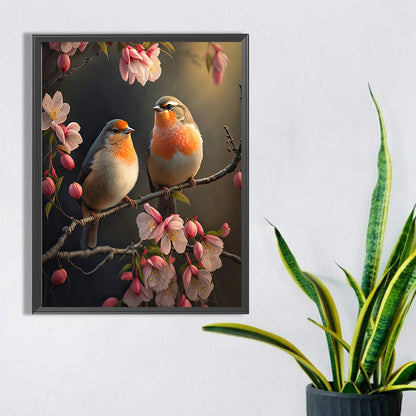 Bullfinch - AB Square Drill Diamond Painting 30*40CM