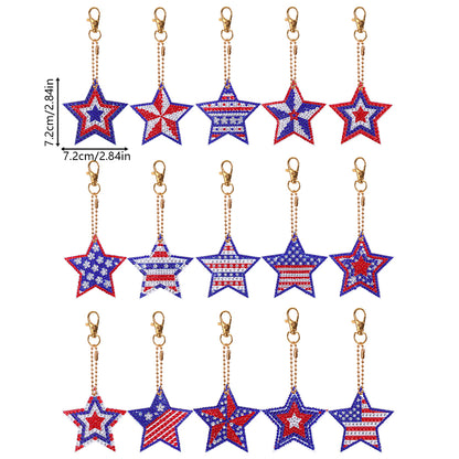 DIY Diamond Art Key Rings Double Sided Special Shaped for Kids Adult Home Party