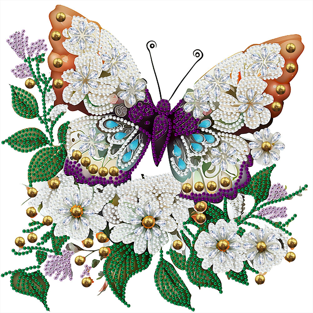 Butterfly - Special Shaped Drill Diamond Painting 30*30CM