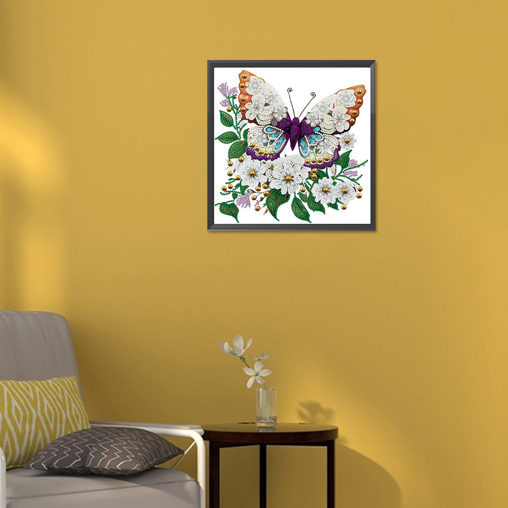 Butterfly - Special Shaped Drill Diamond Painting 30*30CM