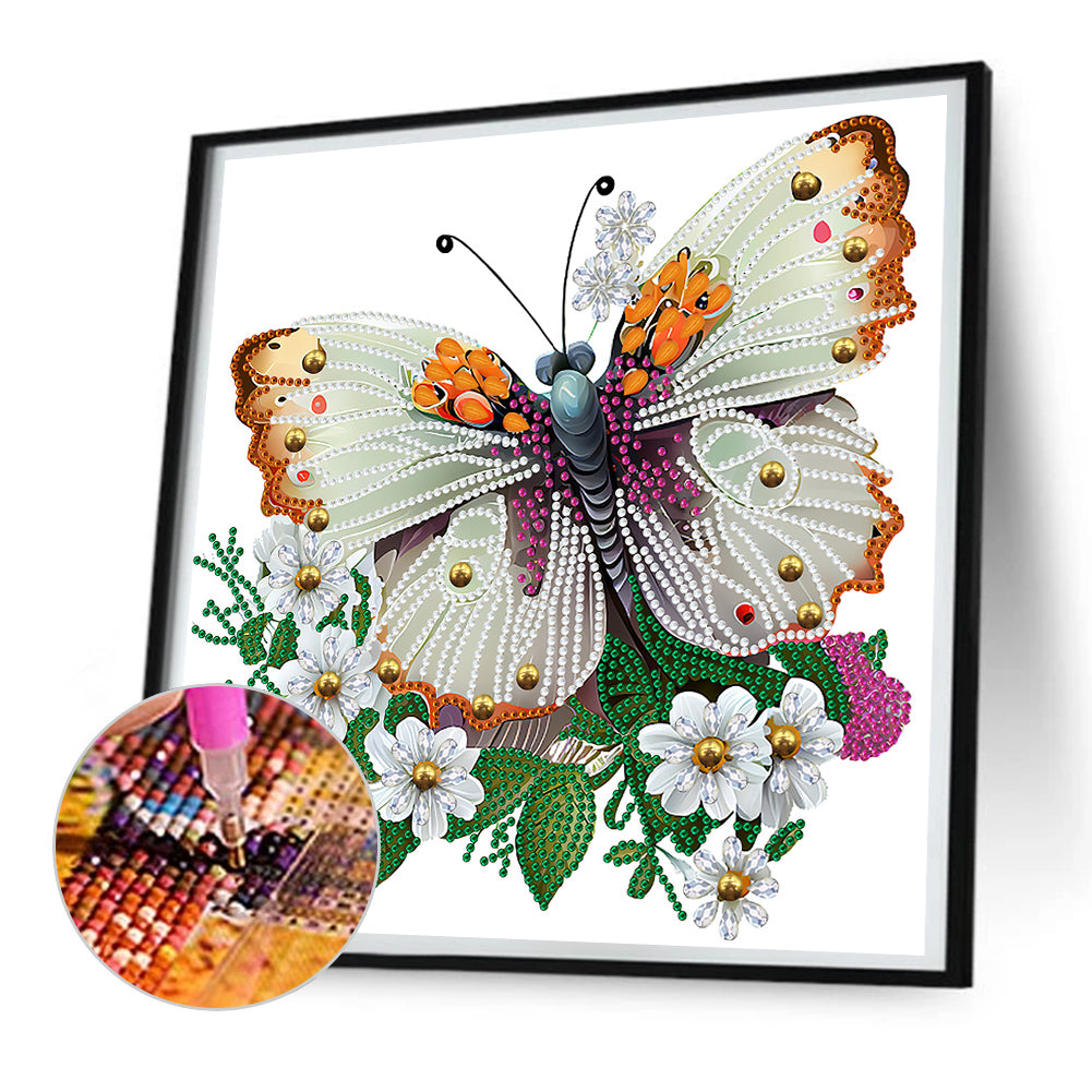 Butterfly - Special Shaped Drill Diamond Painting 30*30CM