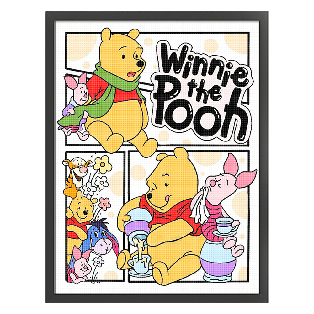 Disney Winnie The Pooh And Piggy - 11CT Stamped Cross Stitch 50*67CM