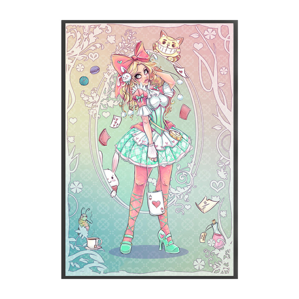 Alice In Wonderland - 11CT Stamped Cross Stitch 50*75CM