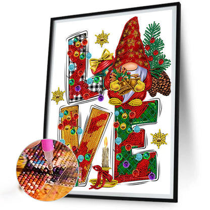 Christmas Alphabet - Special Shaped Drill Diamond Painting 30*40CM