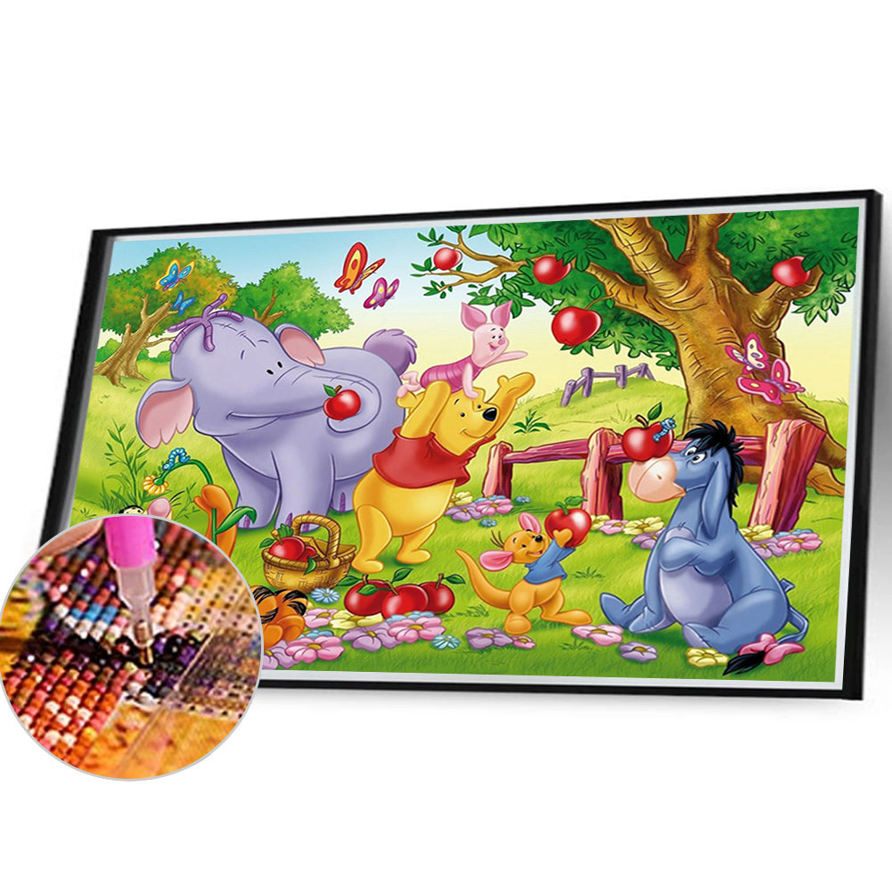 Winnie The Pooh And His Friends - Full Round Drill Diamond Painting 40*30CM