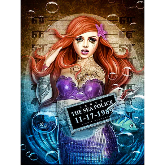 Most Wanted Little Mermaid - Full Round Drill Diamond Painting 30*40CM