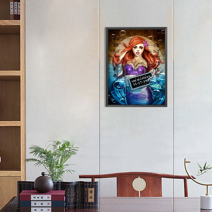 Most Wanted Little Mermaid - Full Round Drill Diamond Painting 30*40CM