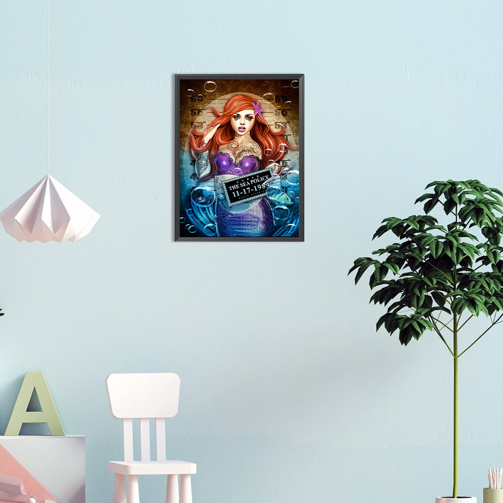 Most Wanted Little Mermaid - Full Round Drill Diamond Painting 30*40CM