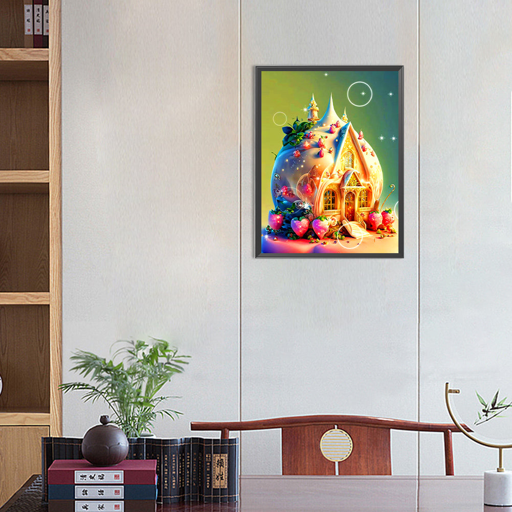 Dessert House - Full Round Drill Diamond Painting 30*40CM
