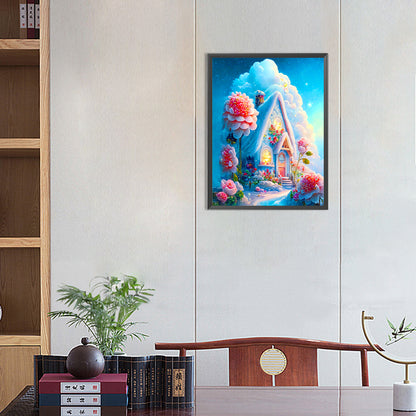 Seaside Cottage - Full Round Drill Diamond Painting 30*40CM