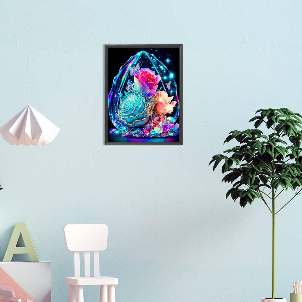 Crystal Flower - Full Round Drill Diamond Painting 30*40CM