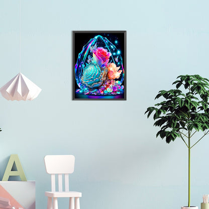Crystal Flower - Full Round Drill Diamond Painting 30*40CM