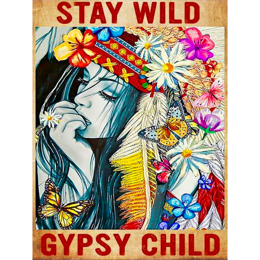 Stay Wild - Full Round Drill Diamond Painting 30*40CM