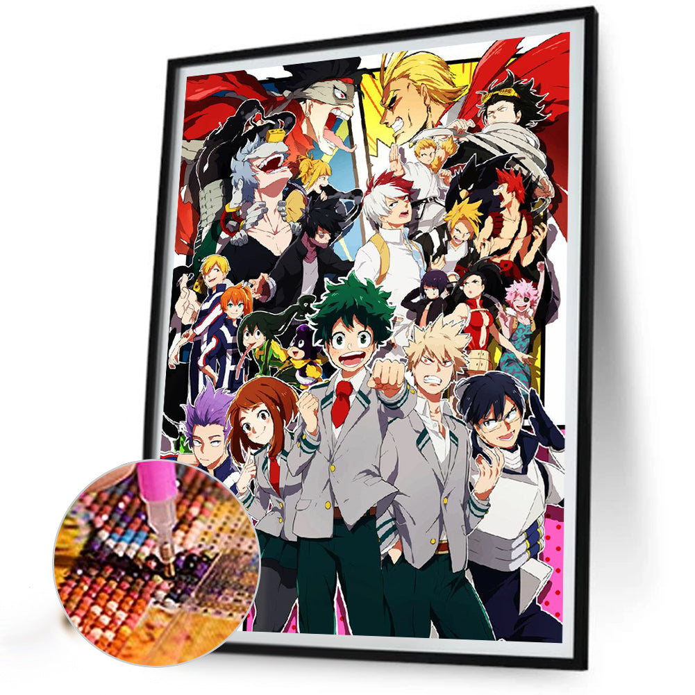 My Hero Academia - Full Round Drill Diamond Painting 40*55CM