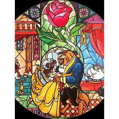 Beauty And The Beast - Full Round Drill Diamond Painting 30*40CM
