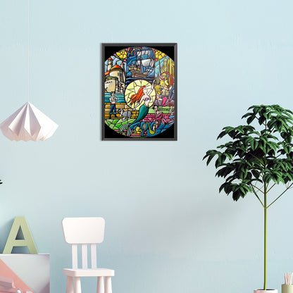 Mermaid - Full Round Drill Diamond Painting 30*40CM