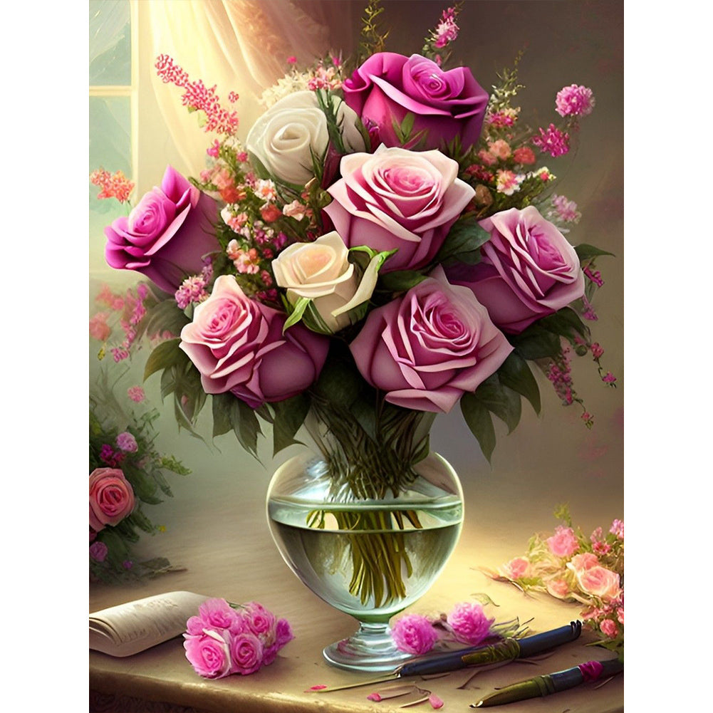 Bouquet - Full Round Drill Diamond Painting 30*40CM