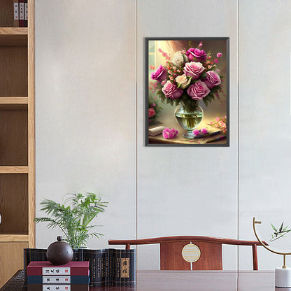 Bouquet - Full Round Drill Diamond Painting 30*40CM