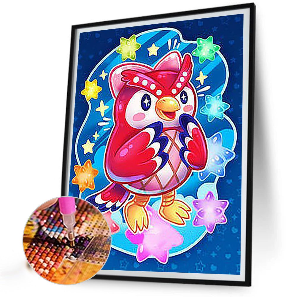 Cute Owl - Full Round Drill Diamond Painting 40*50CM