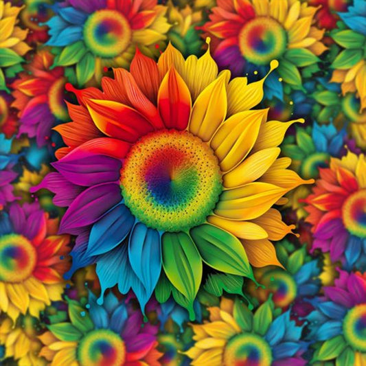 Blooming Sunflower - Full Round Drill Diamond Painting 30*30CM