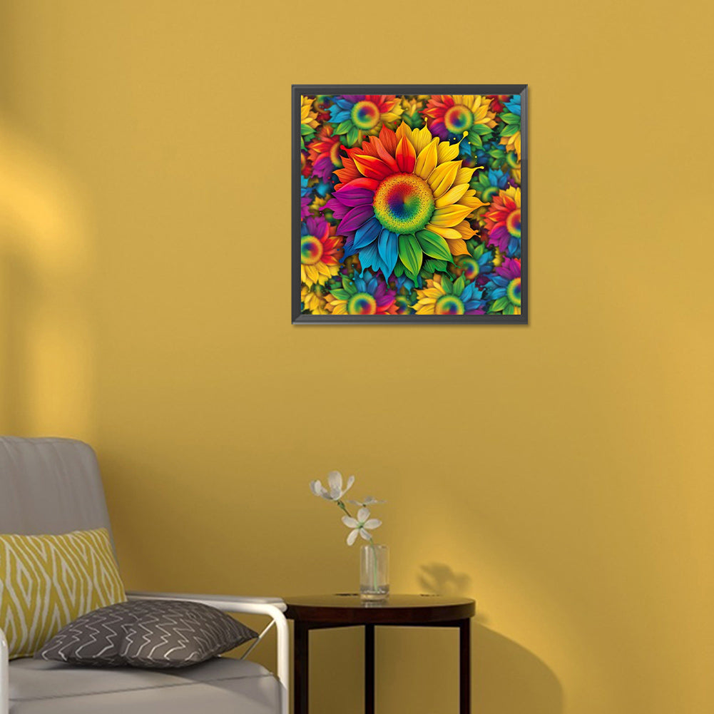 Blooming Sunflower - Full Round Drill Diamond Painting 30*30CM