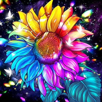 Blooming Sunflower - Full Round Drill Diamond Painting 30*30CM