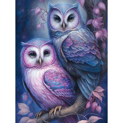 Night Owl - Full Round Drill Diamond Painting 30*40CM