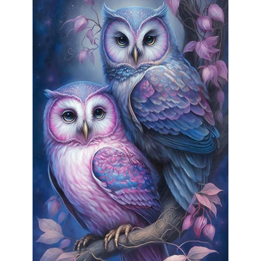 Night Owl - Full Round Drill Diamond Painting 30*40CM