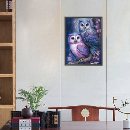 Night Owl - Full Round Drill Diamond Painting 30*40CM